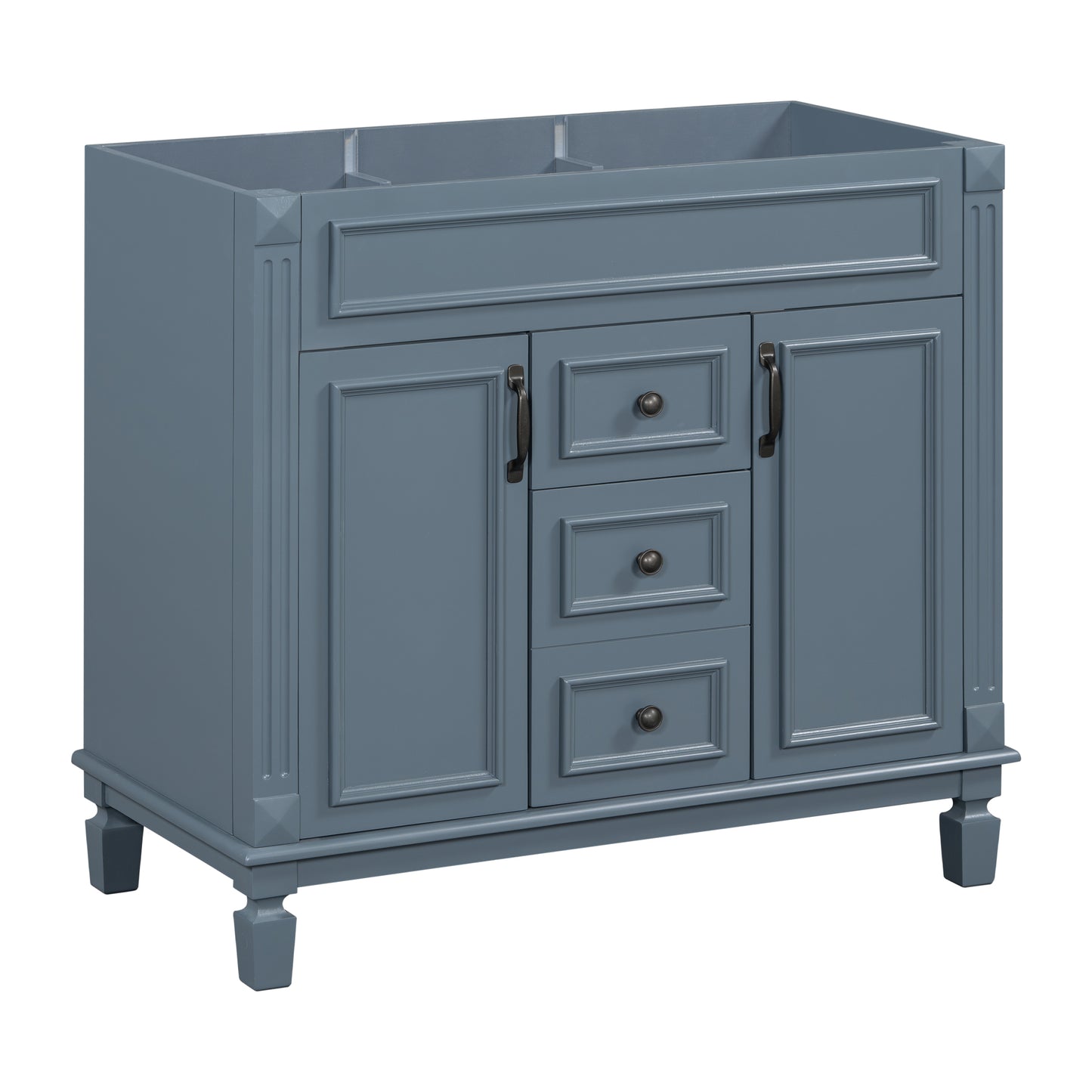 36" Bathroom Vanity Cabinet Only, Modern Storage with 2 Soft-Closing Doors and 2 Drawers