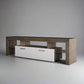 20 minutes quick assembly brown simple modern TV stand with the toughened glass shelf Floor cabinet Floor TV wall cabinet