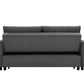 3-in-1 Convertible Sleeper Sofa Bed, Modern Fabric Loveseat with Pullout Bed, Perfect for Small Spaces, Grey