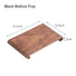 Retro - style Walnut Tea Tray, Wooden Soap - scented Candle Holder, Household Grocery Desktop Storage Box & Decorative Plate