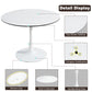 TULIP DINING TABLE Dia 100cm ROUND WHT MARBLE WHT 1pc per ctn