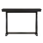 48-Inch Rustic Vintage Console Table --- Farmhouse Style Entryway Table with Open Shelf and Sturdy Construction (Black)