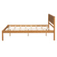 Platform Bed Frame with Headboard, Wood Slat Support No Box Spring Needed Full  Oak