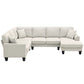 108" x 85.5" Modern U-Shaped Sectional Sofa, 7-Seat Fabric Sofa Set for Living Rooms