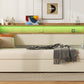 Twin Size Daybed with Trundle, Upholstered Daybed with Charging Station and LED Lights, Beige