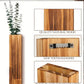 Wooden wall vase dried flower decoration green plant container pine wood wall hanging vase