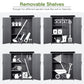 Outdoor 5.3ft Hx4.6ft L Wood Storage Shed Tool Organizer,Garden Shed, Storage Cabinet with Waterproof Asphalt Roof Gray