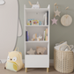 Kids 4-Tier Bookcase Children's Book Display Bookshelf Toy Storage Cabinet Organizer for Children's Room Playroom