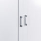 Tall Bathroom Storage Cabinet with Two Doors and Drawers, Adjustable Shelf, MDF Board, White Finish