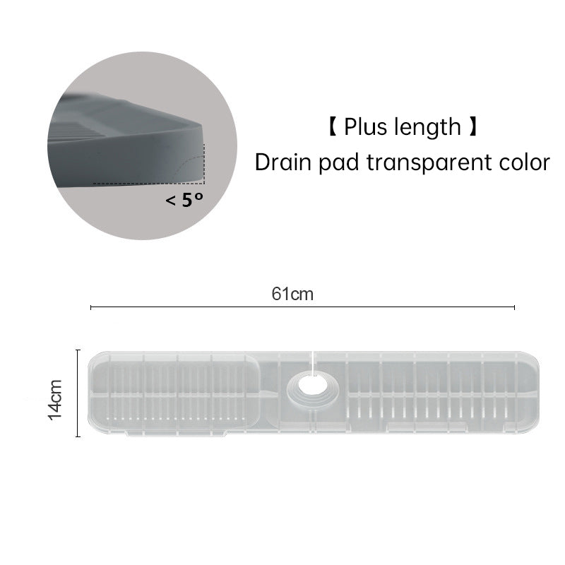 Almohadilla de drenaje de silicona Almohadilla de drenaje de grifo Desagüe de fregadero de encimera de cocina Dispositivo a prueba de salpicaduras