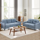 Gray Couch Comfortable Sectional Sofa, Chenille Fabric for Living Rooms, Offices, and Small Spaces