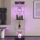 4 LED light glass display cabinets with door shelves, floor standing antique bookshelf