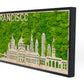 San Francisco Moss City Silhouette Metal Wall Art