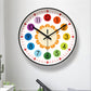 Children's Room Wall Clock Early Education Learn Silent Clock