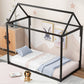 Metal House Shape Platform Bed  twin