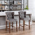 A&A Furniture Counter Height Bar Stools Upholstered