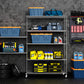 6-Tier Wire Shelving Unit, 6000 LBS Capacity, NSF-Approved Adjustable Metal Garage Storage Shelves with Wheels