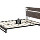 Platform Queen Bed with Socket Fast Assemble Design