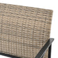 Patio Furniture, Outdoor Furniture, Seasonal PE Wicker Furniture, Four Set Wicker Furniture With Black Metal Table