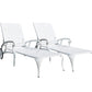 Aluminium Cast lounge chair 1pcs white