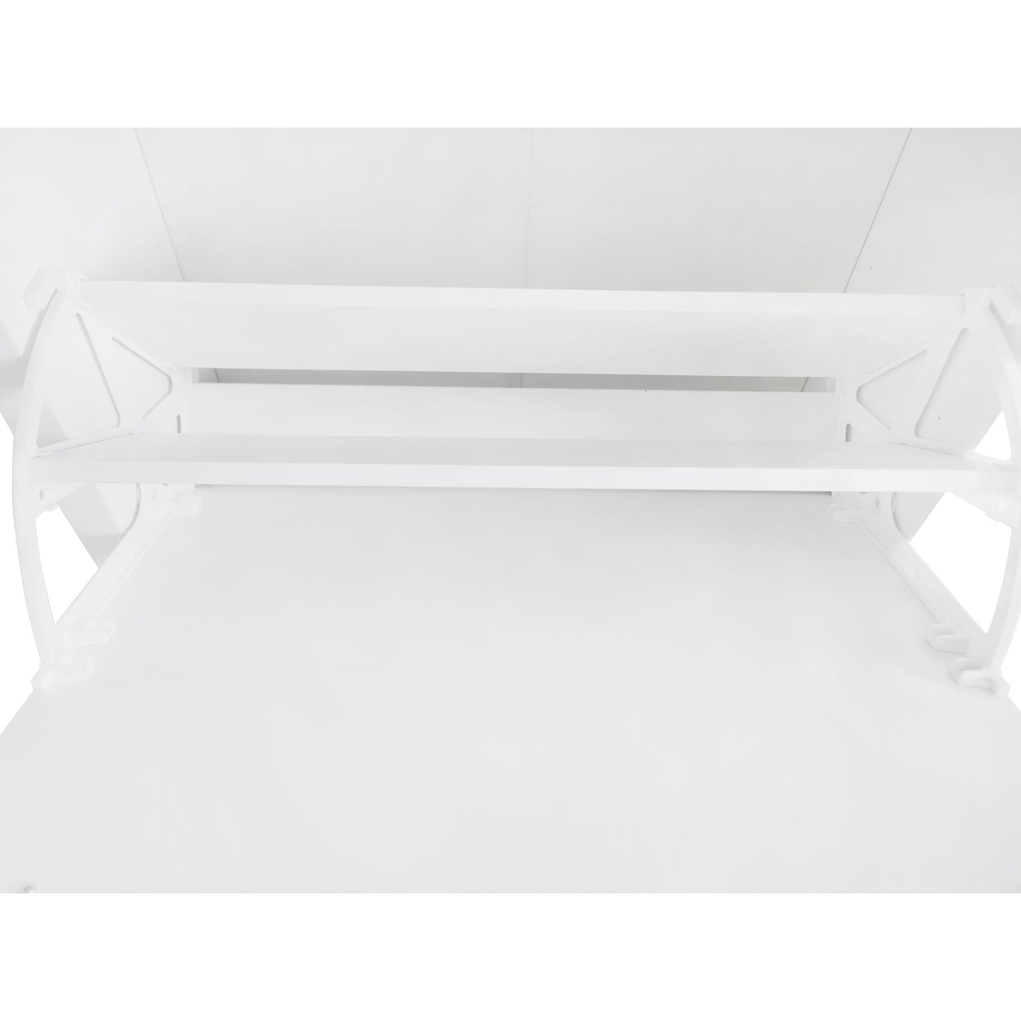 ONTREND with 2 flip drawers, top shoe cabinet with drawers, independent shoe rack with adjustable panel, white