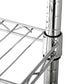 7 Tier Wire Shelving Unit 2450 LBS NSF Height Adjustable Metal Garage Storage Shelves with Wheels Chrome