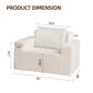 Sofa in a box Foam Sofa Couch with Pillow, Bean Bag Chairs for Adults Stuffed High-Density Foam