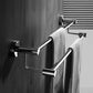 stainless steel towel rack, non perforated, bathroom towel double pole hanging rack, household towel rack