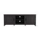 TV Stand Storage Media Console Entertainment Center Tradition Black with doors