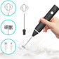 3-Piece Electric Milk Frother And Whisk Set