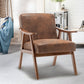 Medieval Modern Chair with Solid Wood Frame and Ultra-Thick Backrest, Accent Chair for Living Rooms