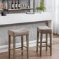 Bar Stools for Kitchen Counter Backless Faux Leather Stools Farmhouse Island Chairs (29 Inch Gray Set of 2) Change title: