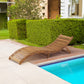 Lahaina Wood Foldable Chaise Lounge, Perfect for Outdoor Relaxation