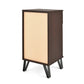 Walnut Tall End Table, Elegant and Functional Design for Living Rooms and Bedrooms