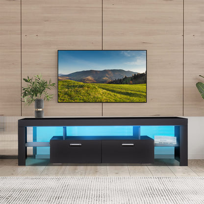 LED TV stand modern TV stand with storage Entertainment Center with drawer TV cabinet