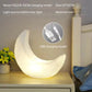 Internet celebrity ins moon night light warm atmosphere decorative ornaments resin moon table lamp simple bedroom bedside lamp