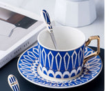 Tazas y platos de café de cerámica minimalista nórdica, tazas de té negro inglés, utensilios de agua, tazas de té, oficinas domésticas