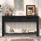 U-STYLE Console Table for Entryways and Hallways, 2 Drawers and 1 Shelf for Living Rooms