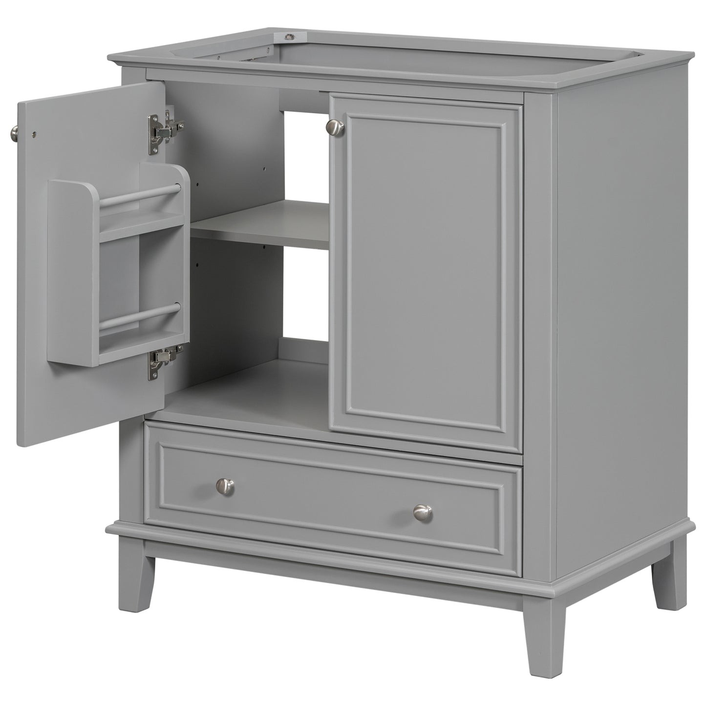 Grey Bathroom Vanity, Modern and Functional Design for Bathrooms with Ample Storage Space