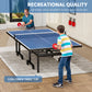 Professional 15mm MDF Indoor Table Tennis Table with Net and Rackets, 108" x 60" x 30"