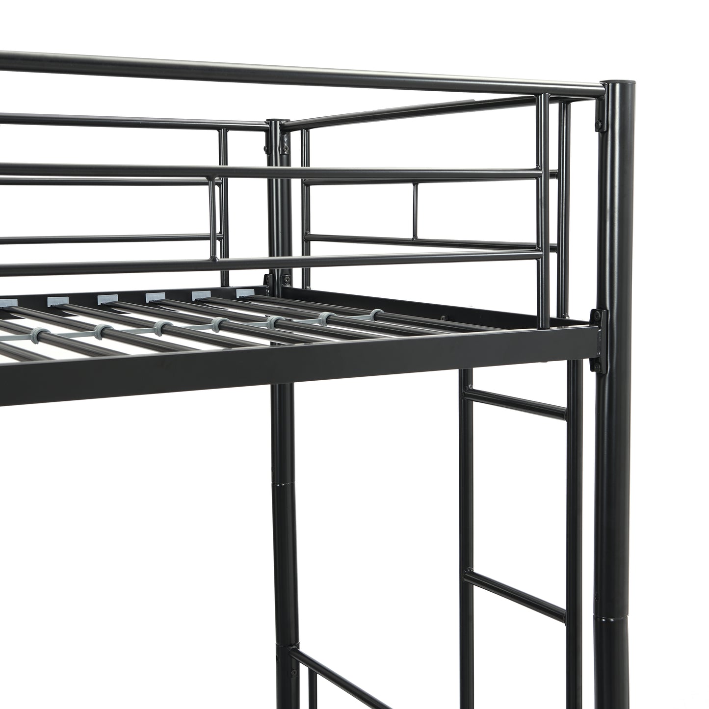 METAL Bunk Bed with trundle Black