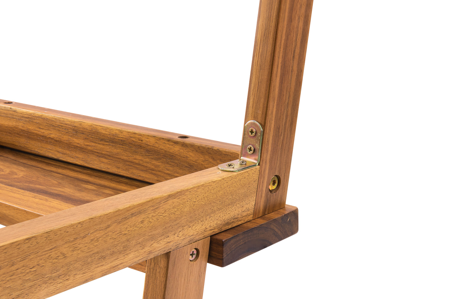 Acacia Wood Two-Step Stool, Small Rectangle Design for Functional Use