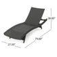 Salem PE Wicker Chaise Lounge, Perfect for Outdoor Relaxation and Lounging