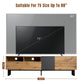 Modern TV Stand for 80-Inch TVs, Double Storage Space Media Console, Sleek Design for Living Rooms