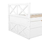 Multi-Functional Daybed with Drawers and Trundle  White