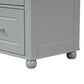 Tall Bathroom Storage Cabinet, Freestanding Storage Cabinet with Two Drawers and Adjustable Shelf, MDF Board , Grey