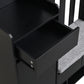 39.3"W x 70.8"H Multifunctional Corridor Shoe Cabinet with Soft Padded Nail Board and Black Hanger