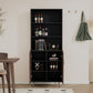 Accent Storage Cabinet with Doors, Bar Cabinet Buffet for Living Rooms, Hallways, and Kitchens