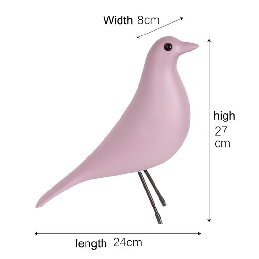 Nordic Pigeon Ems Bird Simple Creative Decoration Festival Gift and Peace Bird Resin Crafts Ornament