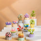 Succulent Blocks Assembled Plants Simulation Bouquet Potted Children's Toys Creative Ornaments Model